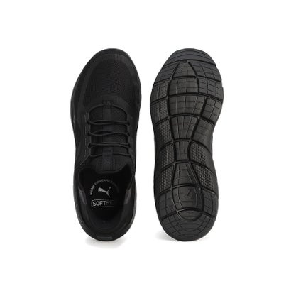 プーマ/SOFTRIDE フレックス レース EASE IN ALT （PUMA BLACK-FLAT DARK GRAY）｜詳細画像
