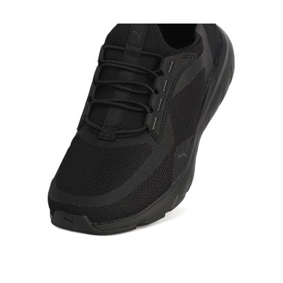 プーマ/SOFTRIDE フレックス レース EASE IN ALT （PUMA BLACK-FLAT DARK GRAY）｜詳細画像