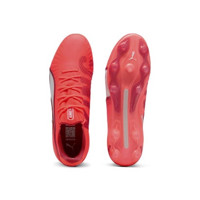 プーマ/K) キング アルティメット FG/AG(LONG PIL （GLOWING RED-PUMA WHITE-RED F）｜詳細画像