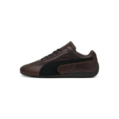 ユニセックス スピードキャット ドレスト スニーカー Speedcat Dressed （Leather Brown-PUMA Black）｜詳細画像