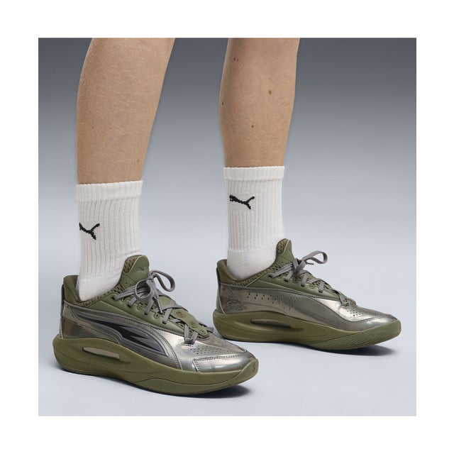 メンズ SCOOT ZEROS III バスケットボールシューズ Scoot Zeros III （Loden Green-Puma Aged Silver）