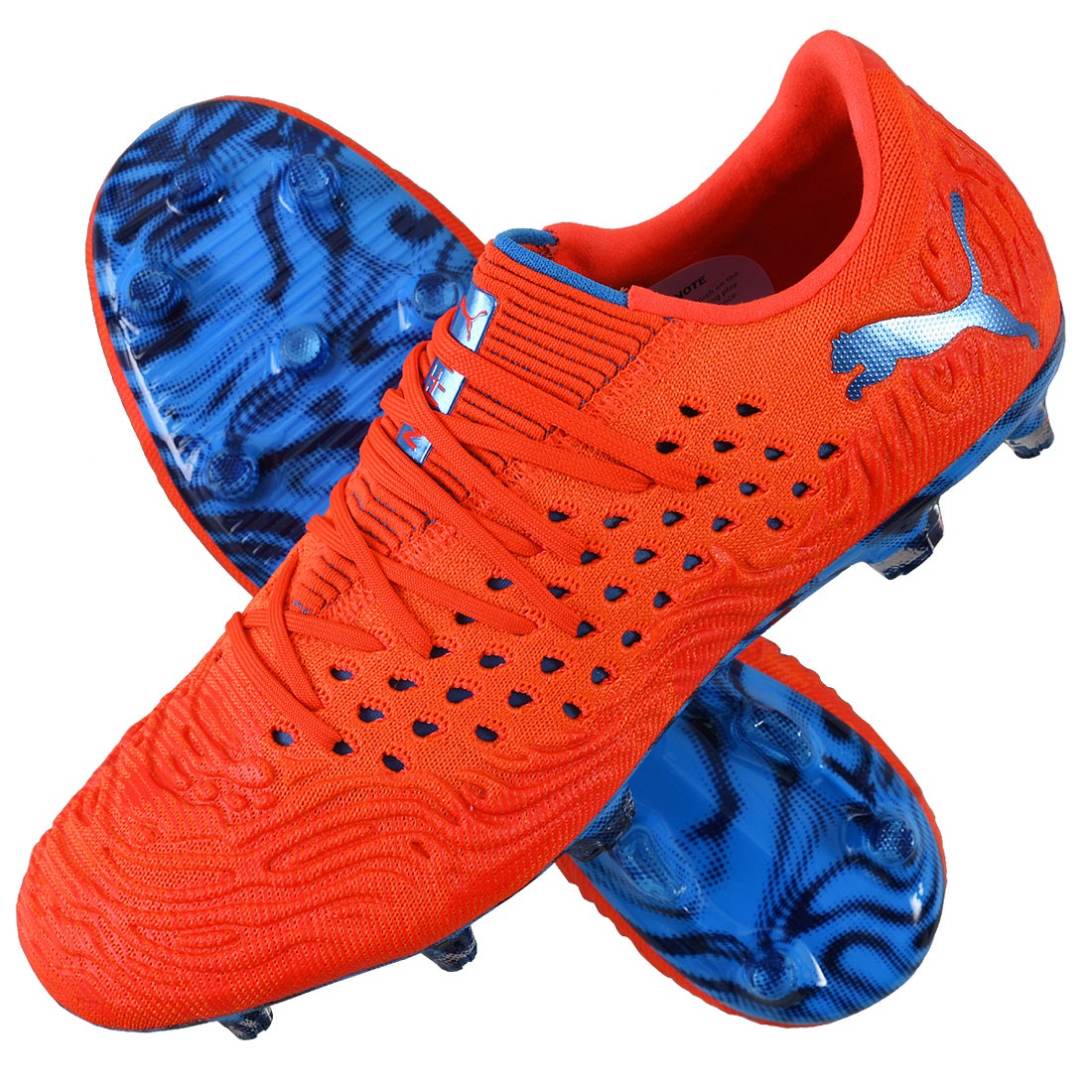 PUMA プーマ フューチャー 19.1 NETFIT LOW(レッド×ブルー) 105534 01 サッカー スパイク・シューズ  -サッカーショップ【SWS】