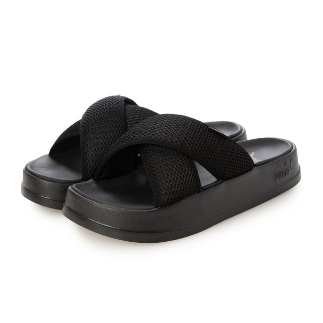 レディース スポーツサンダル リードキャット_W_26SS リードキャット プラットフォーム UM_ 407408 （Black-Black）