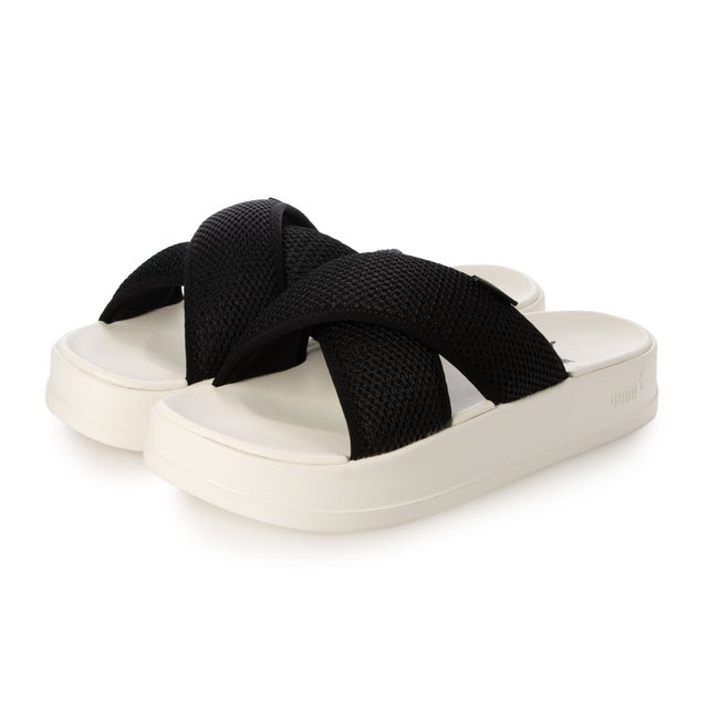 レディース スポーツサンダル リードキャット_W_26SS リードキャット プラットフォーム UM_ 407408 （Black-Warm White）