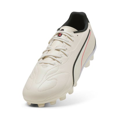 キッズ キング 20 マッチ HG/AG+MID サッカースパイク 20-24.5cm KING 20 MATCH HG+Mid Jr （Sugared Almond-PUMA Black-Ultra Red）｜詳細画像