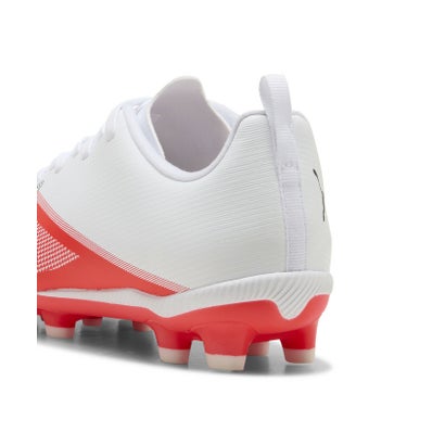 キッズ ウルトラ 7 プレイ HG/AG +MID サッカースパイク 20-24.5cm ULTRA 7 PLAY HG + Mid Jr （Ultra Red-PUMA Black-PUMA White）｜詳細画像