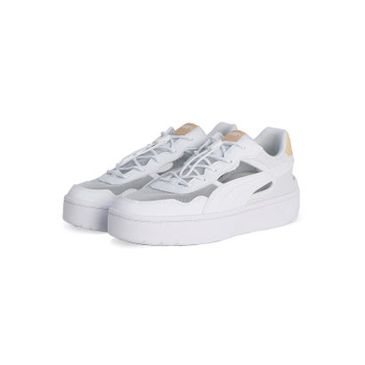 プーマ/レディス/COURT LALLY SKYE MULE （PUMA WHITE-LIGHT SAND）｜詳細画像