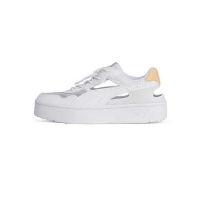 プーマ/レディス/COURT LALLY SKYE MULE （PUMA WHITE-LIGHT SAND）｜詳細画像
