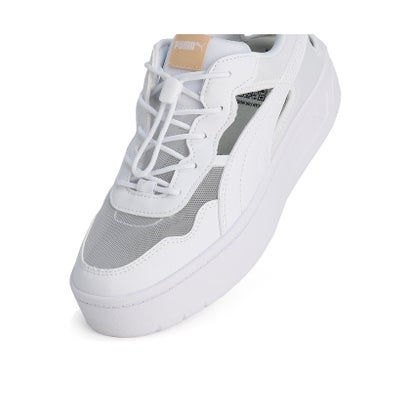 プーマ/レディス/COURT LALLY SKYE MULE （PUMA WHITE-LIGHT SAND）｜詳細画像