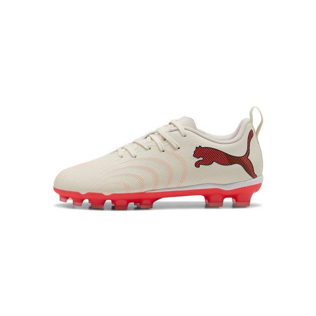 キッズ フューチャー 9 プレイ HG/AG + ミッド サッカースパイク 20-24.5cm FUTURE 9 PLAY HG + Mid Jr （Sugared Almond-White-Ultra Red-Black）