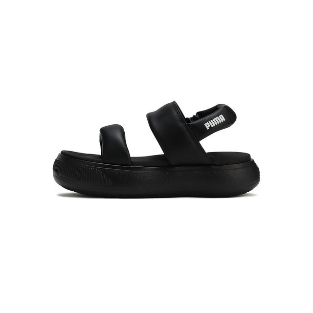 /レディス/MAYU PUFFY SANDALS WNS （BLACK-BLACK-W）