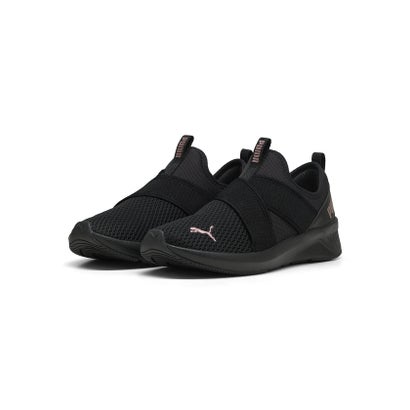 プーマ/レディス/SOFTRIDE ハルリー スリップオン ウィメンズ （PUMA BLACK-PUMA BLACK-ROSE G）｜詳細画像