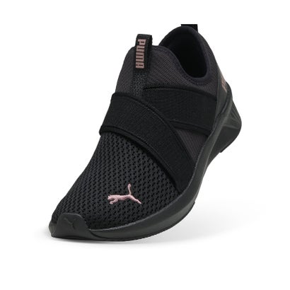 プーマ/レディス/SOFTRIDE ハルリー スリップオン ウィメンズ （PUMA BLACK-PUMA BLACK-ROSE G）｜詳細画像