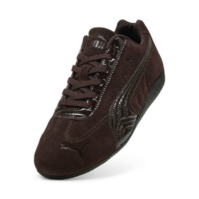 ウィメンズ スピードキャット プレミアム クロコ レザー スニーカー Speedcat Croc Wns （PUMA Black）｜詳細画像