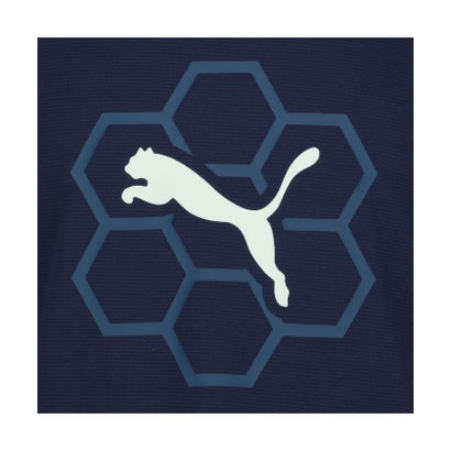 プーマ PUMA ACTIVE SPORTS ポリ LS Tシャツ ジュニア キッズ 子ども トップス 長袖 リサイクル素材 汗 吸収 発散 dryCELL機能 （02 PUMAWHITE-PUMABLACK）｜詳細画像