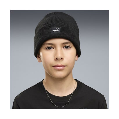 キッズ クラシック ロークラウン ビーニー CLASSIC Low Crown Beanie Jr （Puma Black）｜詳細画像