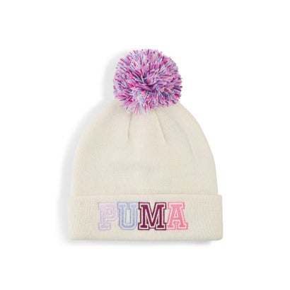 キッズ ポンポン ミッドクラウン ビーニー POM POM Mid Crown Beanie Jr （PUMA Navy）｜詳細画像