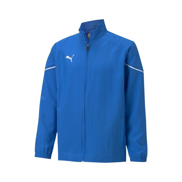キッズ サッカー TEAMRISE サイドライン ジャケット 120ー160cm （Electric Blue Lemonade-Puma Black）