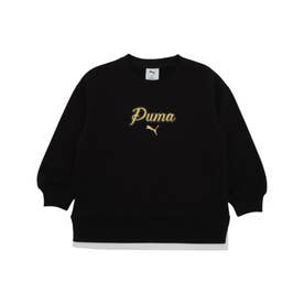 プーマ PUMA ジュニア スウェットトレーナー ESS SCRIPT グリッター 