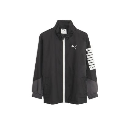 プーマ/キッズ/ACTIVE SPORTS トリコット ライニング ウーフ （PUMA BLACK-MOODY GRAY）｜詳細画像
