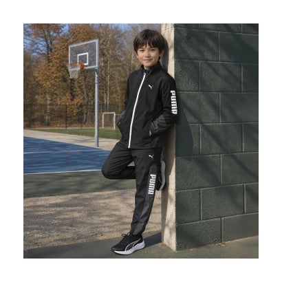 プーマ/キッズ/ACTIVE SPORTS トリコット ライニング ウーフ （PUMA BLACK-MOODY GRAY）｜詳細画像