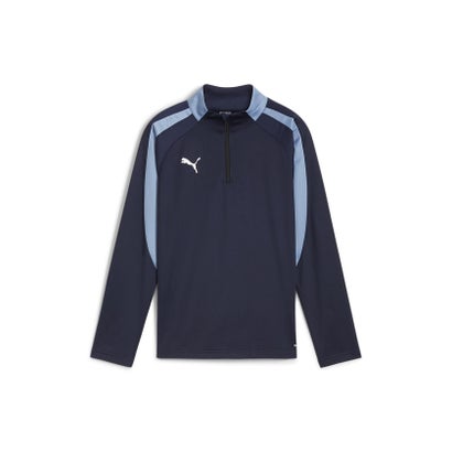 プーマ/キッズ/INDIVIDUALLIGA 1/4 ジップ トップ （PUMA NAVY-ZEN BLUE）｜詳細画像