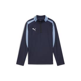 /キッズ/INDIVIDUALLIGA 1/4 ジップ トップ （NAVY-ZEN BLUE）