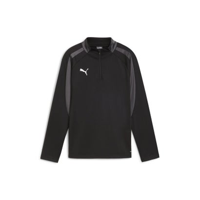 プーマ/キッズ/INDIVIDUALLIGA 1/4 ジップ トップ （PUMA BLACK-SHADOW GRAY）｜詳細画像