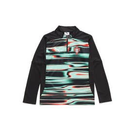 /キッズ/FPF PM 1/4 ジップトップ JR （BLACK-WHITE）