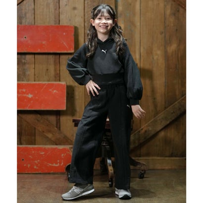 プーマ PUMA プルオーバー パーカー フーディー キッズ 子供 クロップド （5）｜詳細画像