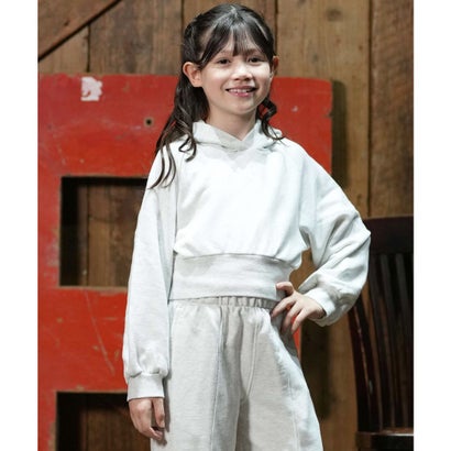 プーマ PUMA プルオーバー パーカー フーディー キッズ 子供 クロップド （1）｜詳細画像