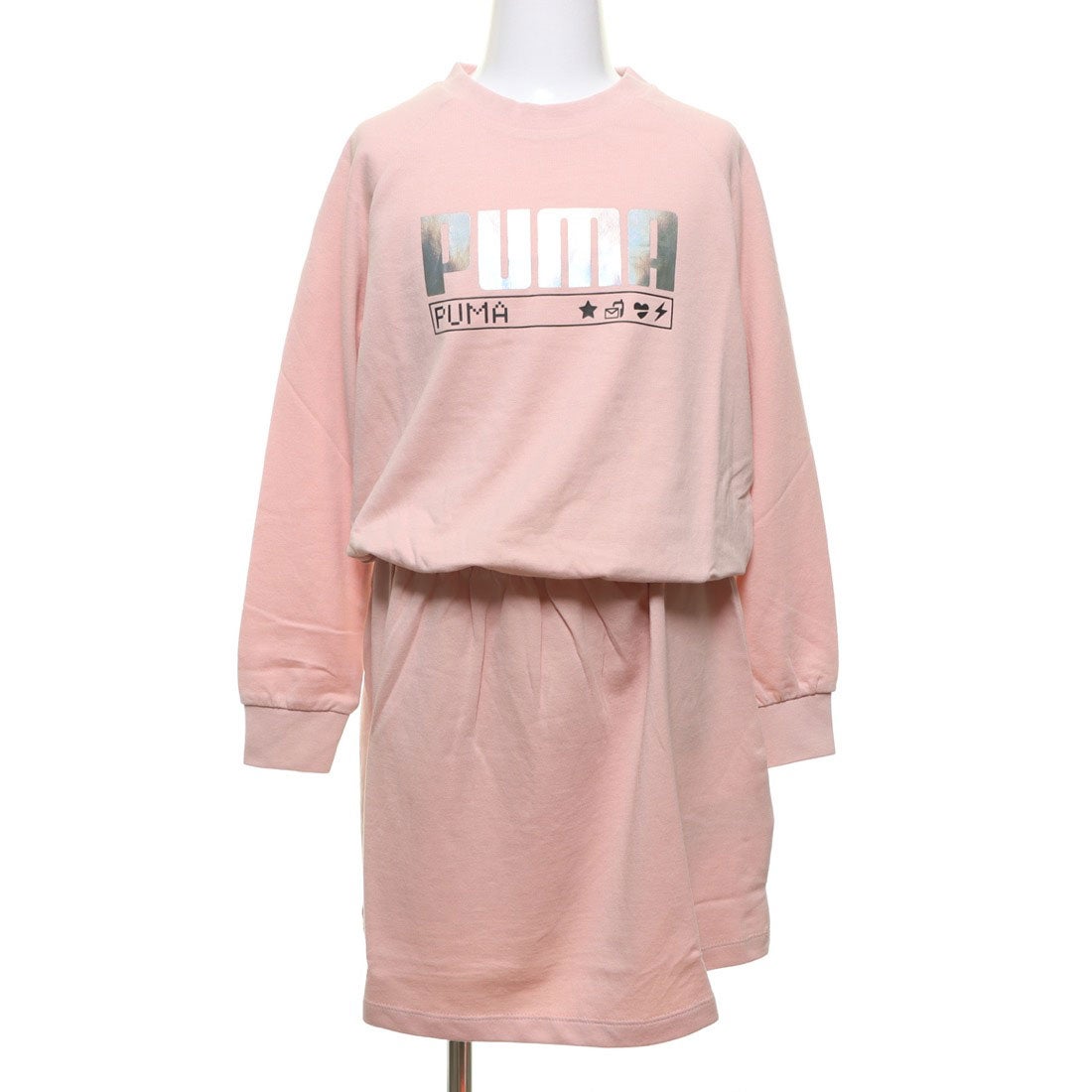 プーマ PUMA ジュニア 長袖Tシャツ ALPHA ドレス 585330 （ピンク 