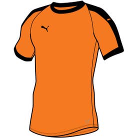 
         LIGA ゲームシャツ 半袖 ジュニア(オレンジ×ブラック)◆チームオーダーキャンペーン対象