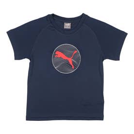 ジュニア 半袖機能Tシャツ ACTIVE SPORTS ポリ グラフィック Tシャツ_ 681361 （クラブ ネイビー）
