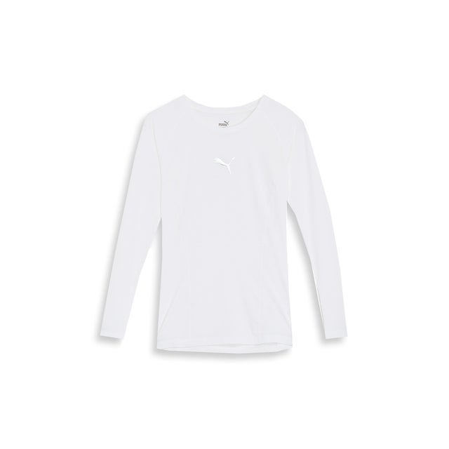 メンズ サッカー リーガ ベースレイヤー クルーネック 長袖 シャツ （Puma White）