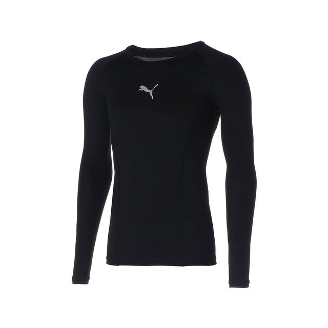 メンズ サッカー リーガ ベースレイヤー クルーネック 長袖 シャツ （Puma Black）