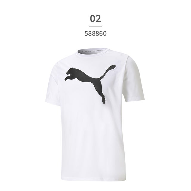 Tシャツ メンズ ACTIVE ビッグロゴ 588860 DRY CELL 吸汗速乾 （ホワイト）