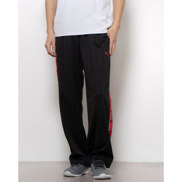 メンズ ジャージパンツ SHADOW STRIPE ニットパンツ_ 527755 （Black-For All Time Red）