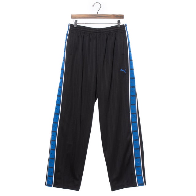 メンズ ジャージパンツ SHADOW STRIPE ニットパンツ_ 527755 （Black-Team Royal）
