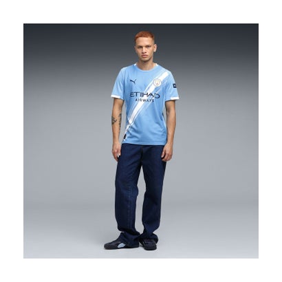 メンズ 2025ー26 マンチェスター シティFC ホーム レプリカ 半袖 ユニフォーム （Team Light Blue-PUMA White）｜詳細画像