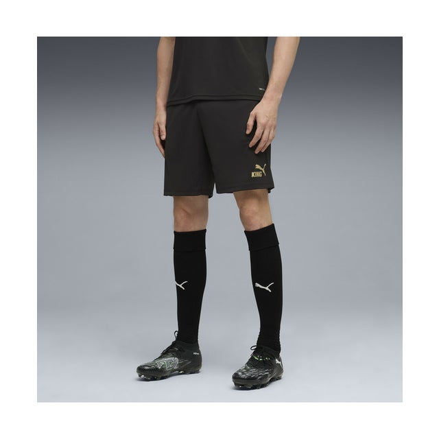 メンズ サッカー キング タッチ トレーニング ショーツ （Black-Gold）