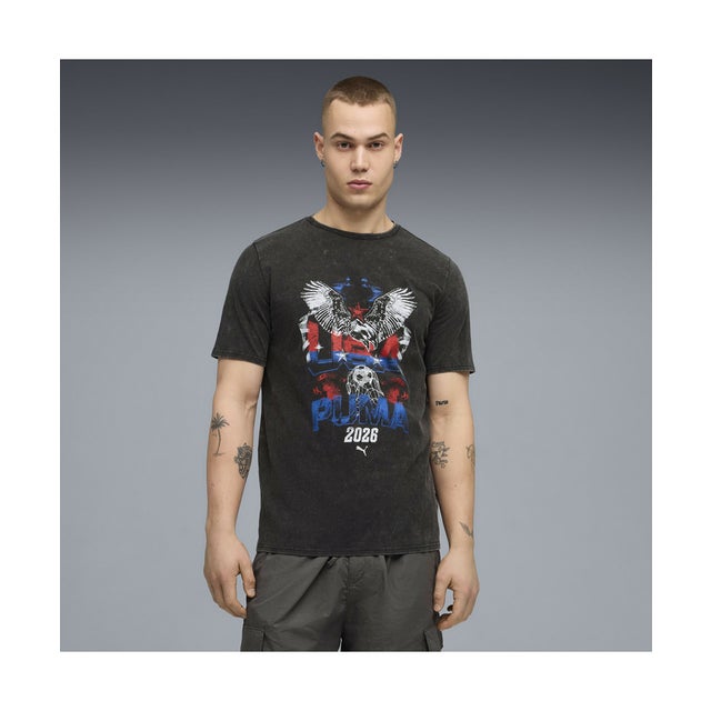 メンズ ワールドカップ 90S ビスポーク 半袖 Tシャツ Fanpack 90s Bespoke Tee （Black-Red）