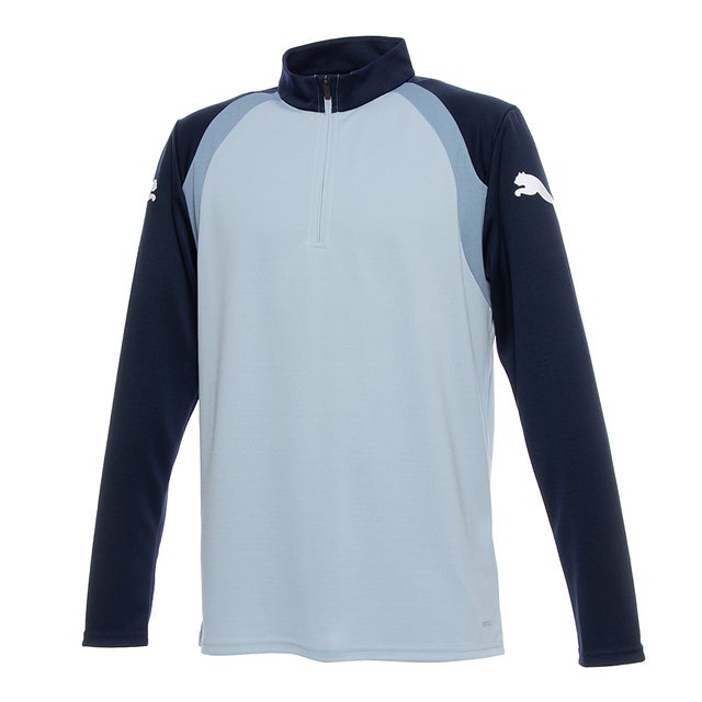 INDIVIFINAL 1/4 ZIP TOP(ブルーグレー)