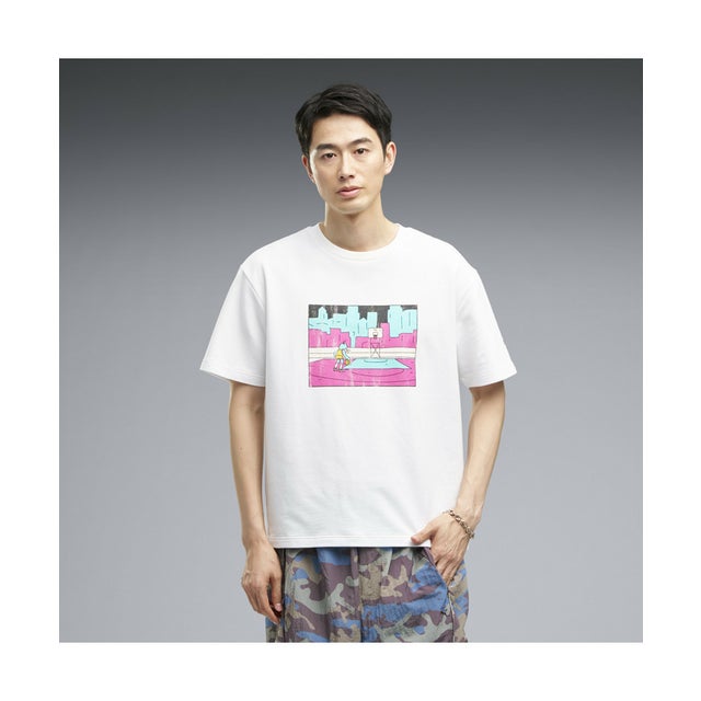 メンズ ESS エレベーテッド MX ベビーテリー 半袖 Tシャツ ESS ELEVATED SS BP TEE （White）