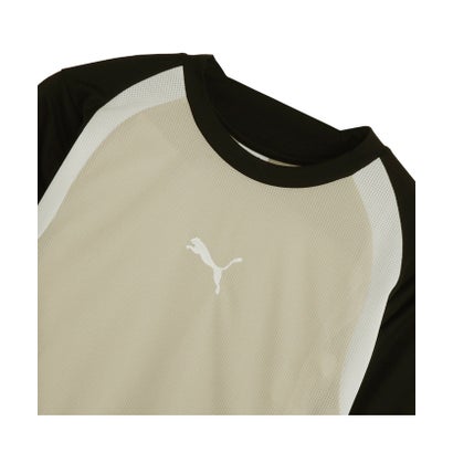 メンズ サッカー INDIVIDUALFINAL 長袖 シャツ indiviFINAL LS SHIRT （Desert Dust-PUMA Black）｜詳細画像