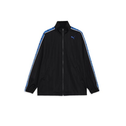 プーマ/メンズ/SHADOW STRIPE ニットジャケット （PUMA BLACK-TEAM ROYAL）｜詳細画像