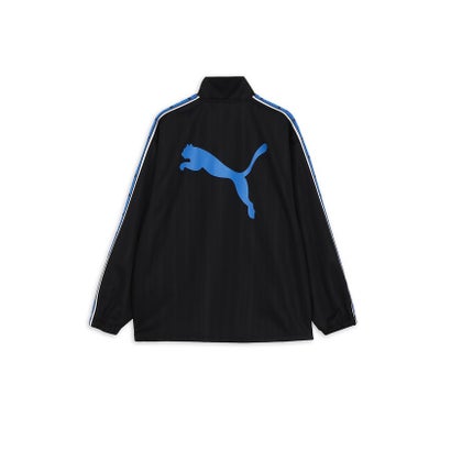 プーマ/メンズ/SHADOW STRIPE ニットジャケット （PUMA BLACK-TEAM ROYAL）｜詳細画像