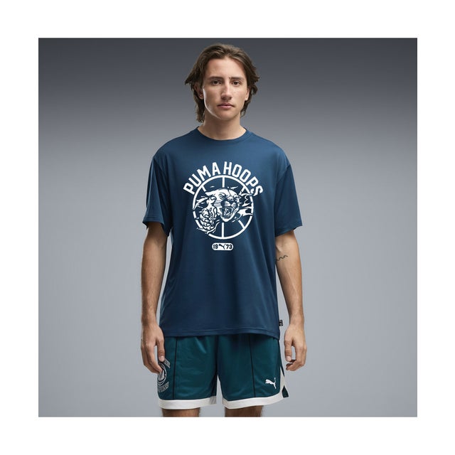 メンズ バスケットボール チーム ROAR 半袖 Tシャツ I TEAM ROAR Training AOP Tee （Midnight Petrol）