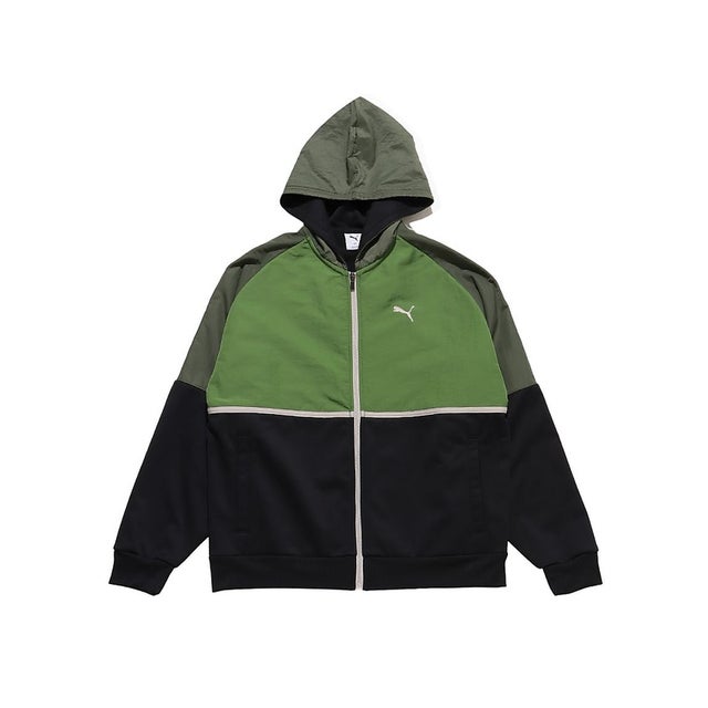 /メンズ/ESS ELEVATED ウィンドブロック FZ フーテ （EARTHY GREEN）
