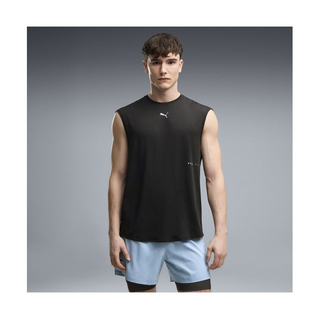 メンズ ランニング ブライトストライド クラウドスパン スリーブレス シャツ M BRIGHTSTRIDE Cloudspn Tank （Black）